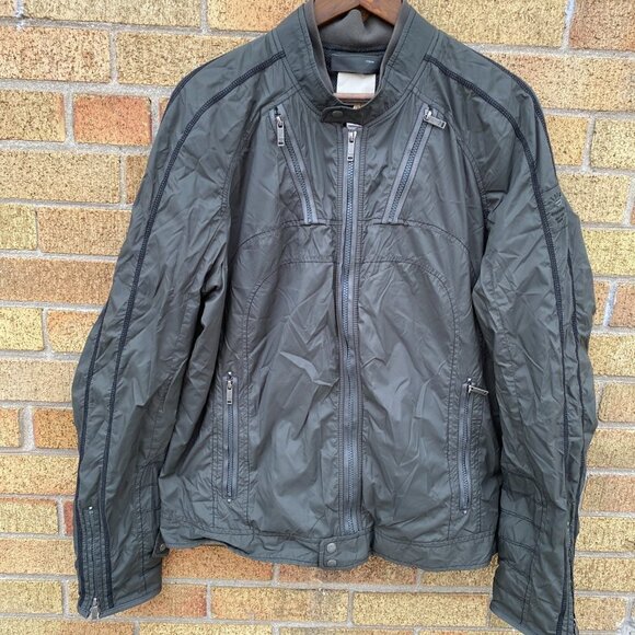 Vintage Diesel Cow Leather Jacket XXL Green - Picture 12 of 16